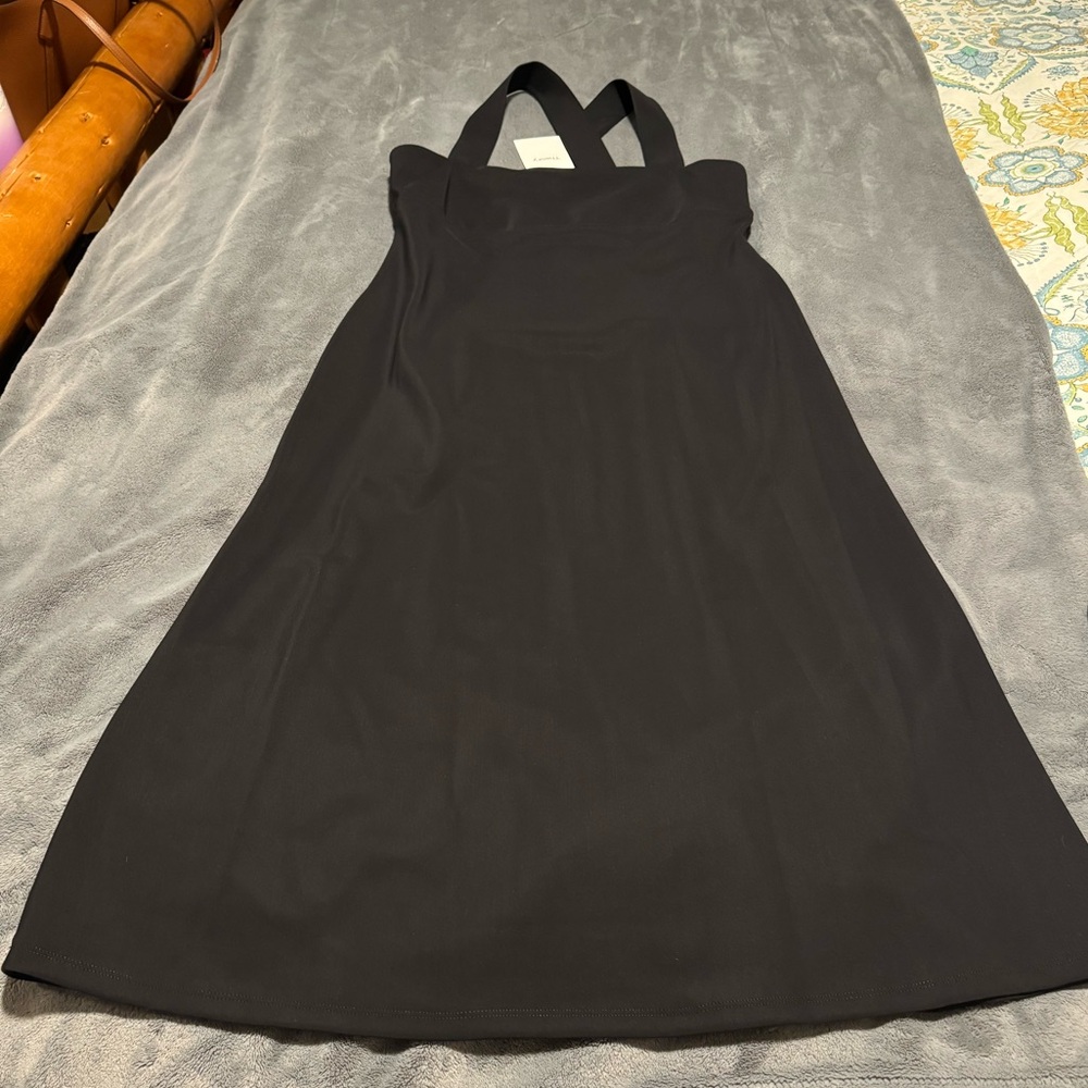 Black Medium Theory Crossback Dress
